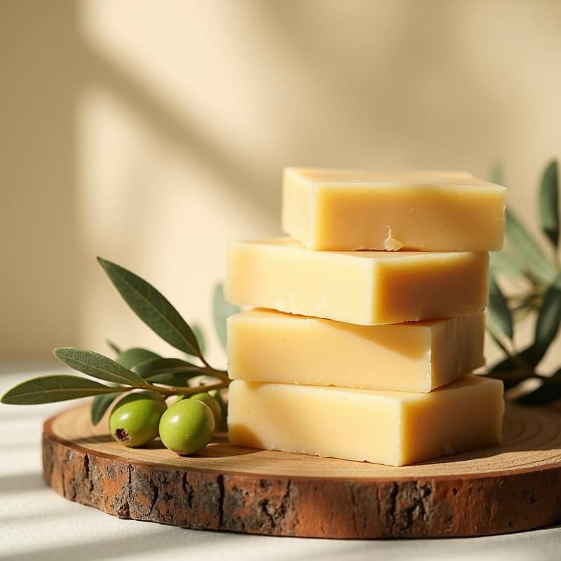 Handcrafted olive soap